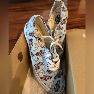 VANS W8 Pink Cadillac & Dolphins Blue Sneaker New